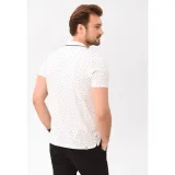 Pánské polo tričko s krátkým rukávem VOLCANO CARO-100-WHITE · záber 3