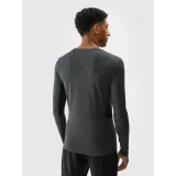 Pánské tréninkové tričko s dlouhým rukávem 4F LONGSLEEVE FNK-WAW24TFLOM273-22M-ANTHRACITE MELANGE · záber 3