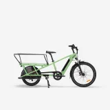 BTWIN Nákladný elektrobicykel Longtail E-three 500 zelený bez · záber 1