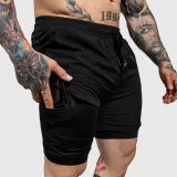 Funkčné šortky Iron Aesthetics SweatPro 2in1, čierne · záber 1