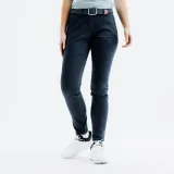 INESIS Dámske golfové bavlnené chino nohavice MW500 tmavomodré XL (L31) · záber 1