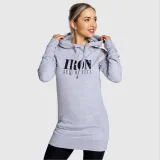 Dámská mikina Iron Aesthetics Longline, šedá · záber 3