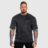Oversize tričko Iron Aesthetics College, washed black · záber 3