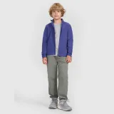 Chlapčenský fleece slim s golierom - modrý · záber 2