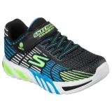 Chlapecká rekreační obuv SKECHERS S Lights Flex Glow Elite K black lime · záber 1