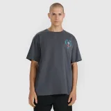 Oversize tričko s potiskem pánské - šedé · záber 1