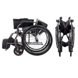 Mechanický skladací invalidný vozík inSPORTline Jakesully odľahčený • 13kg • do 100kg · záber 4