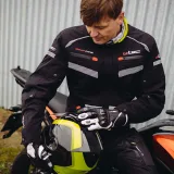 Moto rukavice W-TEC Radoon Farba čierno-biela, · záber 3