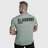 Pánske tričko Iron Aesthetics Blackout, zelené · záber 4