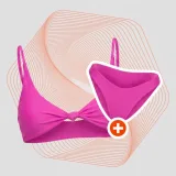 Горнище на бански CURACAO Pink - GymBeam - Размер: S | Тегло: 0,0675 g · záber 1