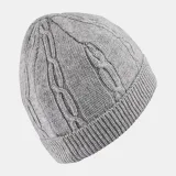 WEDZE Detská lyžiarska čiapka Torsade biela XS-S (50-56 cm) · záber 2