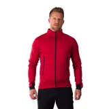 Pánska turistická flisová mikina so zipsom NORTHFINDER JACINTO-360red · záber 1
