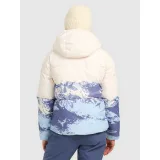 Dámská lyžařská bunda 4F TECHNICAL JACKET F0808-WAW25TTJAF0808-34A-LIGHT BLUE ALLOVER · záber 4