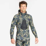 DECATHLON Pánska neoprénová bunda 5 mm na podmorský rybolov SPF 900 maskovacia XL · záber 1