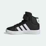 Juniorská rekreační obuv ADIDAS Grand Court Mid Jr core black cloud white core black · záber 3