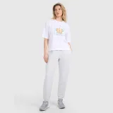 Oversize tričko s potiskem dámské - bílé · záber 2