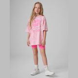 T-shirt loose s potlačou dievčenský - ružový · záber 8