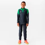 KIPSTA Detské futbalové tepláky Viralto Club sivo-zelené 7-8 r (123-130 cm) · záber 2