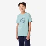 PUMA PUMA detské bavlnené tričko s potlačou svetlomodré 9-10 r (140 cm) · záber 1