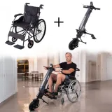 Mechanický skladací invalidný vozík inSPORTline Jakesully odľahčený s pohonom Oppatia · záber 4