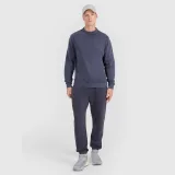 Pánská tepláková mikina bez zipu a bez kapuce - denim · záber 2