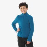 QUECHUA Detská fleecová mikina MH100 7 - 15 r. modrá 12-13 r (151-160 cm) · záber 1