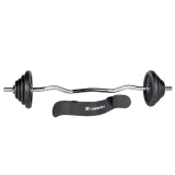 Nakladací činkový set inSPORTline Castblack 120 cm/30 mm 45 kg · záber 1