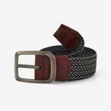 INESIS Opletený elastický golfový opasok čierno-béžový XL-2XL · záber 1
