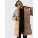 Dívčí bunda 4F JUNIOR DOWN JACKET-JWAW24TDJAF455-83S-BEIGE · záber 4
