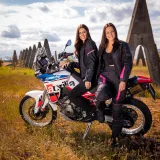 Dámske moto nohavice W-TEC Durmanes Lady Farba čierno-ružová, · záber 5