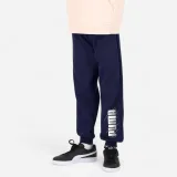 PUMA Detské joggingové nohavice Puma námornícka modrá s nápisom 5-6 r (116 cm) · záber 1