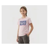 Dívčí tričko s krátkým rukávem 4F JUNIOR TSHIRT F2884-56S-LIGHT PINK · záber 2
