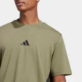 ADIDAS ADIDAS pánske fitness tričko bavlnené kaki M · záber 2