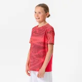 KIPSTA Detský futbalový dres CLUB Wavy ružovo-čierny 10-11 r (141-150 cm) · záber 1