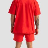 GymBeam Šortky Limitless Hot Red - Barva: Červená | Hmotnost: 0,372 kg | Balení: 40 · záber 3