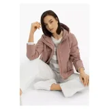 Dámska bunda s kapucňou VOLCANO J-LAGUSTI-PINK · záber 3
