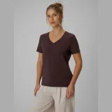 T-shirt regular hladký dámsky - hnedý · záber 1