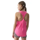 Dívčí tílko 4F JUNIOR TSHIRT-4FJWSS24TTSHF1141-54N-PINK NEON · záber 4