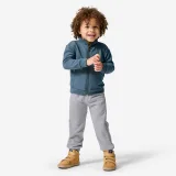 DECATHLON Detská priedušná tepláková súprava modrosivá 24 m (82-88 cm) · záber 1