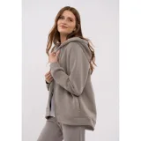 Dámská zateplená mikina se zipem VOLCANO TIFFI-102-BEIGE · záber 3