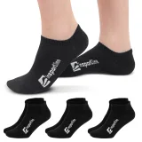 Bambusové členkové ponožky inSPORTline Silvatic Ankle AG+ antibakteriálne - 3 páry Farba biela, · záber 1