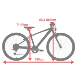 BTWIN Trekingový bicykel Riverside 900 26-palcový pre deti od 9 do 12 rokov 26" · záber 2