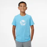PUMA PUMA detské bavlnené tričko s potlačou svetlomodré 5-6 r (116 cm) · záber 1