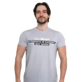 GymBeam Strength T-shirt Pacific Grey - Velikost: M | Barva: Sivá | Hmotnost: 0,2 kg · záber 5