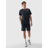 Pánské tréninkové tričko s krátkým rukávem 4F TSHIRT FNK M1344-22M-ANTHRACITE MELANGE · záber 4