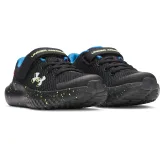 Chlapčenská športová obuv (tréningová) UNDER ARMOUR UA BPS Surge 4 AC K black high vis yellow white · záber 3