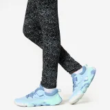 DECATHLON Dievčenské bavlnené legíny 500 s potlačou čierne 5-6 r (113-122 cm) · záber 2
