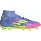 Chlapecké fotbalové kopačky outdoorové ADIDAS F50 League Mid Jr FG MG blue fusion lucid lemon lucid pink · záber 1