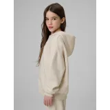 Dievčenská mikina s kapucňou 4F JUNIOR SWEATSHIRT F2270-83S-BEIGE · záber 3