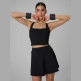 Dámský slim rychleschnoucí tréninkový crop top - černý · záber 1